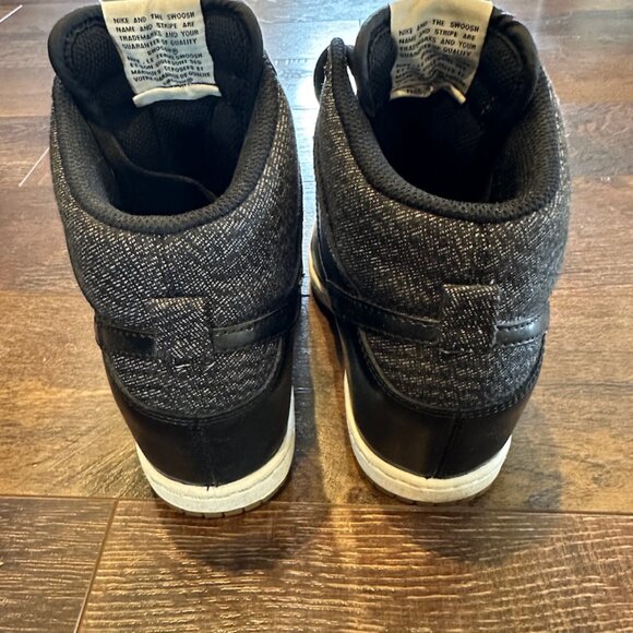 Women's Nike Dunk Sky High Black and White Sneakers - Picture 5 of 9